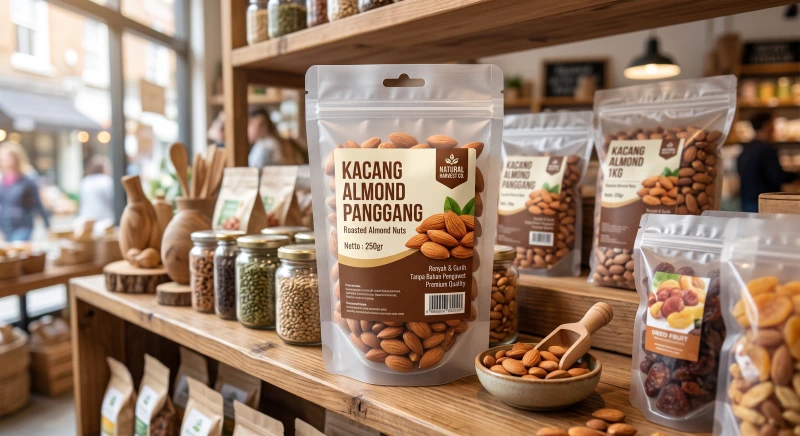 Kacang Almond Panggang 250gr