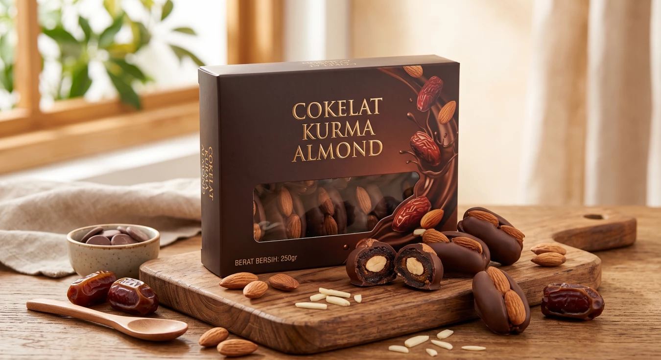 Cokelat Kurma Almond 250gr