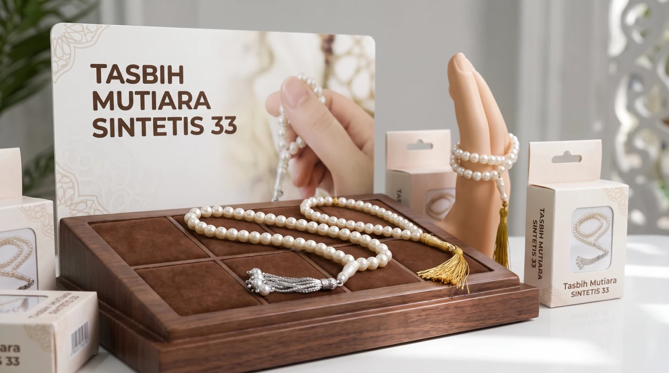 Tasbih Mutiara Sintetis 33