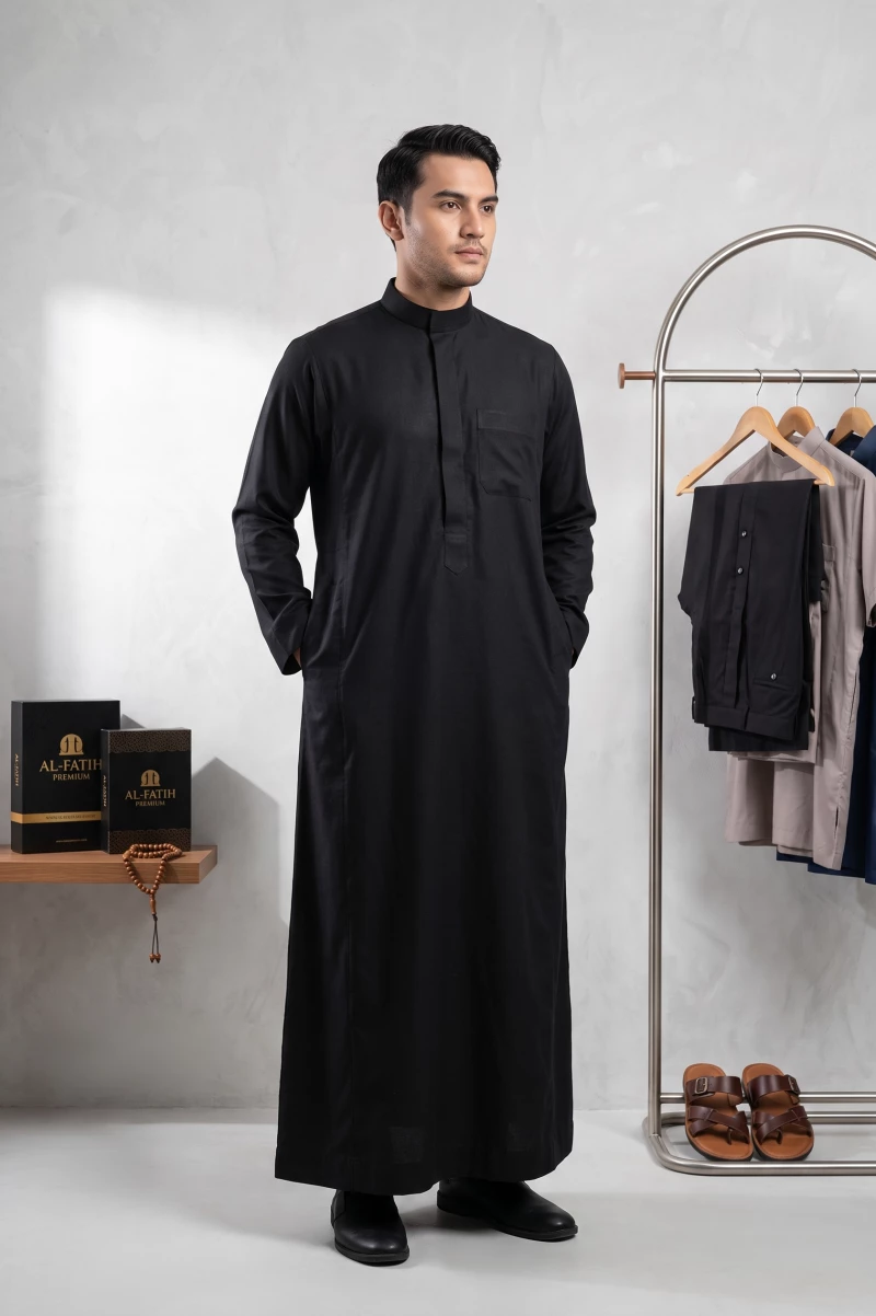 Gamis Hitam Pria (Jubah)